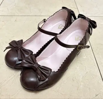 앤티크 리본 슈즈 (브라운)