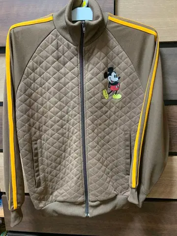 미키마우스 퀼팅 트랙 자켓 자수