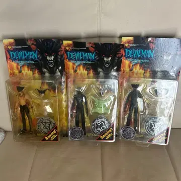 레트로 데빌맨 피규어 3체 세트