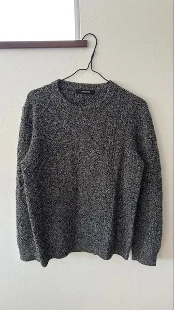 COMME CA MEN 그레이 니트 스웨터