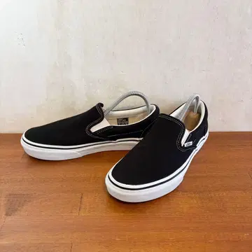 새상품급 반스 슬립온 23.5cm 블랙 캔버스
