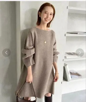 SLOBE IENA 파인 울 니트 미니 원피스