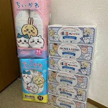 치이카와 (먼작귀) 화장실 페이퍼 보습 페이퍼 4개 세트