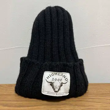 HIGHLAND 2000 블랙 니트 모자
