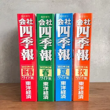 회사사계보 2022년판 와이드판 4권 세트