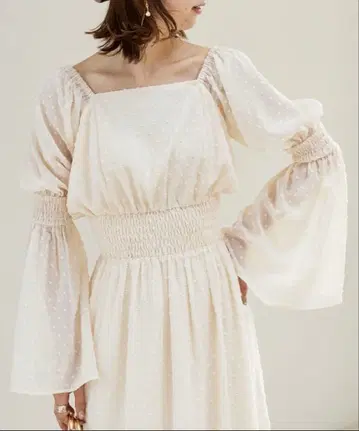 MAJESTIC LEGON 허리 셔링 원피스