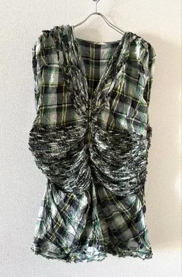 주카 ZUCCA 체크 원피스 튜닉 가르송 팬에게도