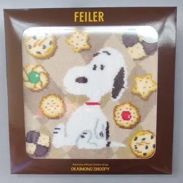 FEILER 스누피 손수건 메니메니 쿠키 스티커 포함