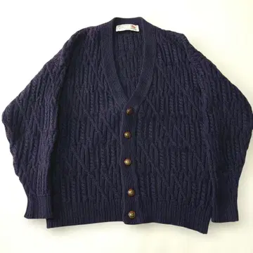 Weekender by Remploy 영국제 가디건 케이블 짜임