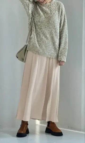 스타일 델리 리본얀 니트 민트 믹스