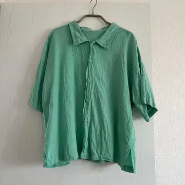 젠 선생님의 일상복 싸개 단추 셔츠 반팔