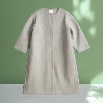 earth music&ecoIogy 노카라 롱 코트 M 라이트 그레이