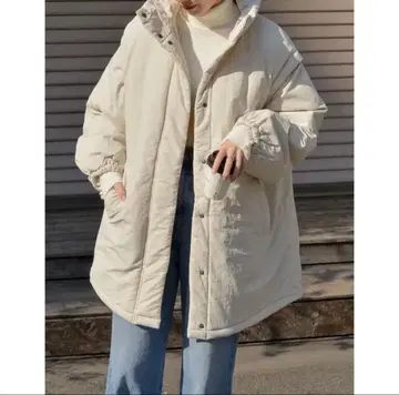 2WAY 미들 기장 코트 오버 사이즈 M 사이즈