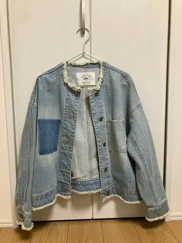 퓨어세신pualcecin 데님 G 재킷 색스 블루