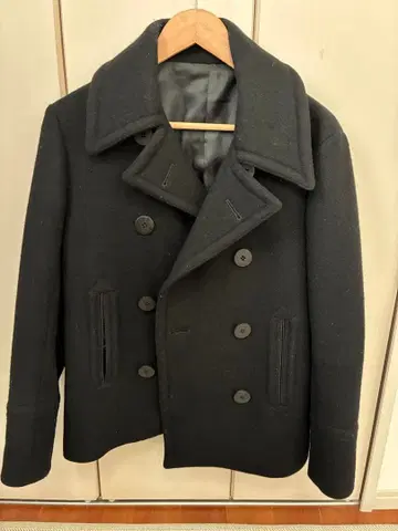 PER BACCO 블랙 피 코트 울 코트 빔즈