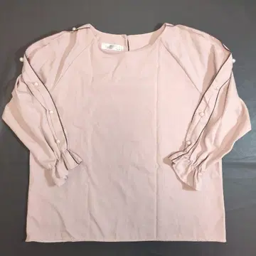 [ 디 ] Diely 4XL 펄 장식 블라우스 더스티 핑크 빅 사이즈