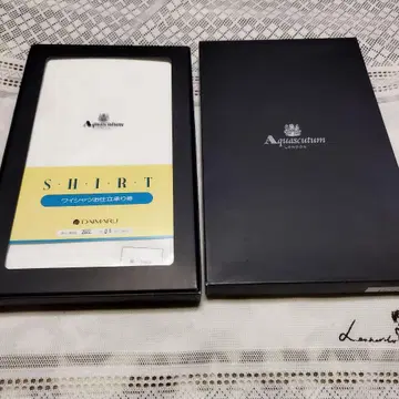 Aquascutum 와이셔츠 원단 기간 만료 재단권 포함 화이트 무지 면