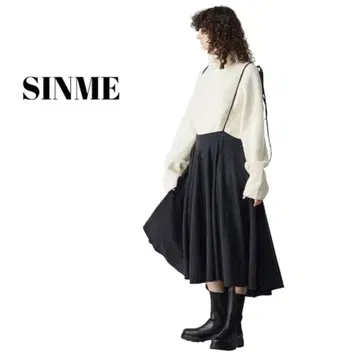 SINME 신메 미들 게이지 터틀 니트 스웨터 23AW