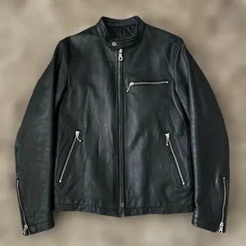 가죽 재킷 싱글 라이더스 블랙 아메리칸 볼 체인