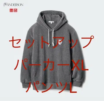 셋업 유니클로 x JWA 플리스 풀 후드티 XL 플리스 팬츠 L