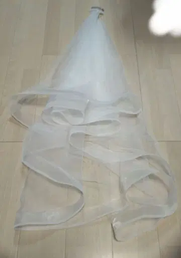 화이트 웨딩 베일