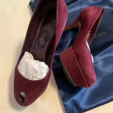 세르지오로시 34 스웨이드 오픈토 빨간색