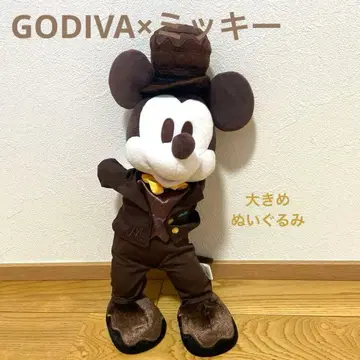 [ GODIVA x 미키 콜라보 ] 초콜릿 미키 빅 봉제 인형