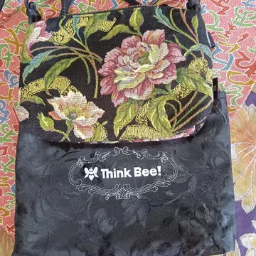 Think Bee! 꽃무늬 토트백