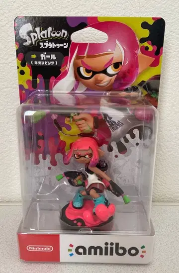 미개봉 새상품 네온 핑크 걸 스프라툰 amiibo
