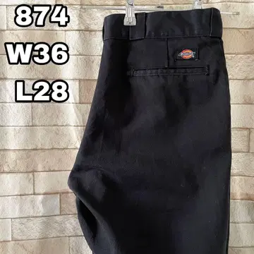 디키즈 874 워크 팬츠 자수 블랙 36 x 28