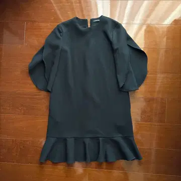 YOKO CHAN 블랙 칠부 소매 원피스