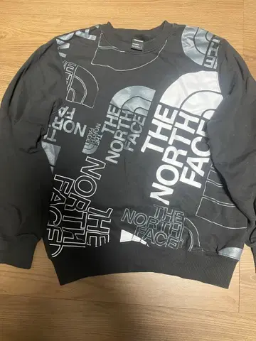 새상품급 THE NORTH FACE 로고 프린트 맨투맨