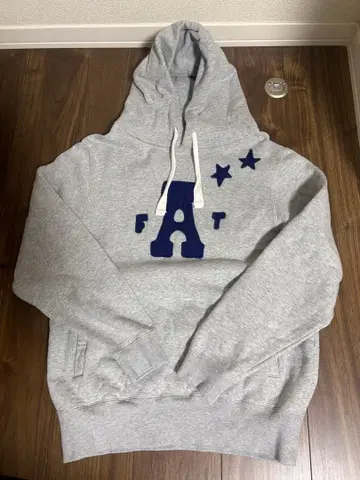 FAT 그레이 후드 부착 후드티 M 사이즈