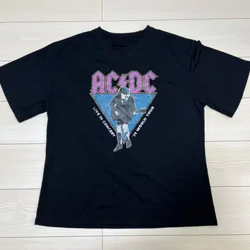 AC/DC 79년 월드 투어 T셔츠 블랙