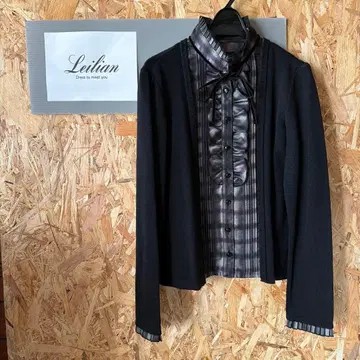 Leilian 프릴 달린 상의