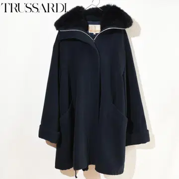 [ Trussardi/트루사르디 ] 네이비 울 코트