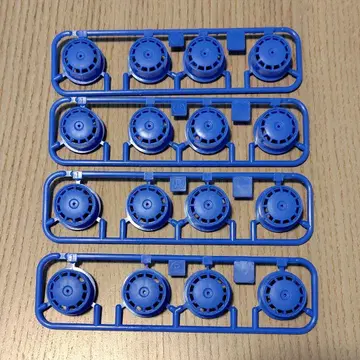 미니 사륜구동 중간 직경 휠 (블루/파랑) 4세트