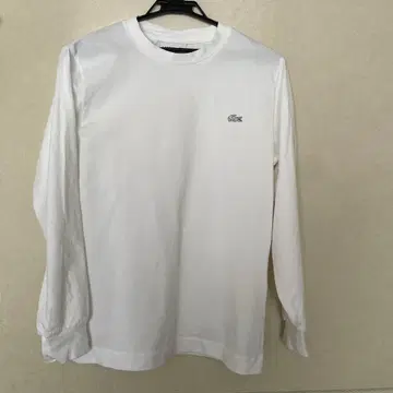 LACOSTE 라코스테 긴팔 T셔츠 화이트 악어