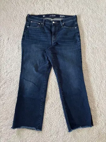 J.Crew 다크 블루 플레어컷 청바지 31