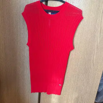 M'S GRACY 슬리브리스 스웨터 38 레드