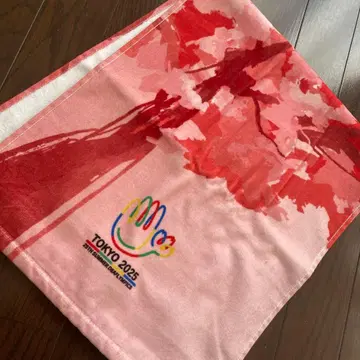 [ 미사용 새상품 ] TOKYO2025 데프린픽 타월 페이스 타월 핑크