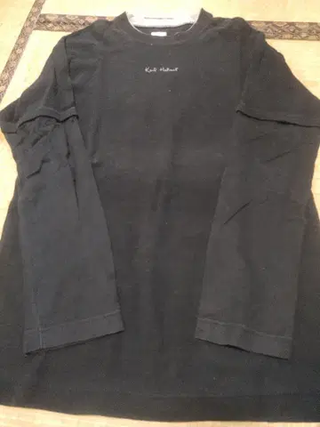 Karl Helmet 블랙 긴팔 트레이닝복 칼 헬무트