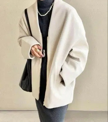 택 포함 새상품 sakishimatokyo 노카라 숏코트/블루종