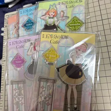 5등분의 신부 cafe 아크릴 스탠드 5개 세트