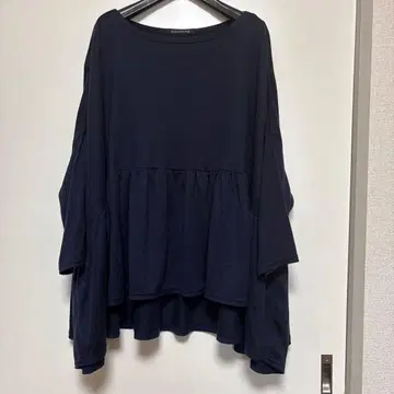 미즈이로 인드 코쿤 풀오버 니트 오버 사이즈