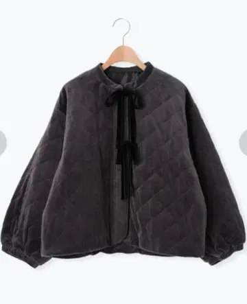 sm2 사만사 모스모스 벨로아 충전솜 퀼트 자켓 차콜 새상품