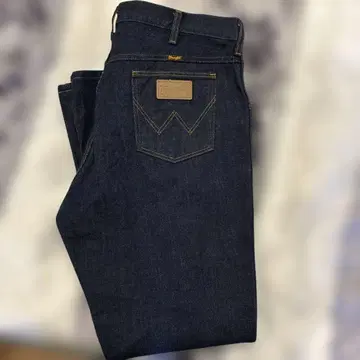 Wrangler 다크 블루 부츠컷 데님 W36