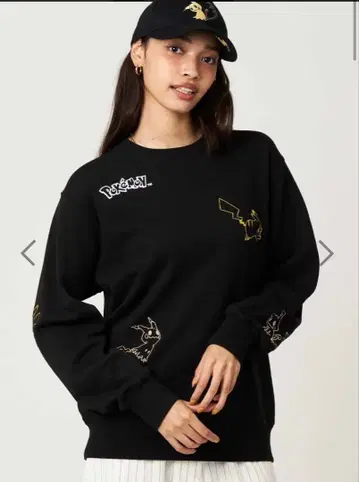 그라니프 포켓몬 콜라보 맨투맨 피카츄 S 사이즈