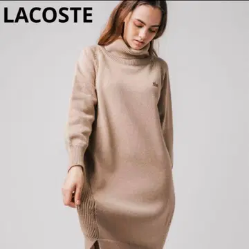 새상품급 Lacoste 터틀넥 니트 원피스 LACOSTE