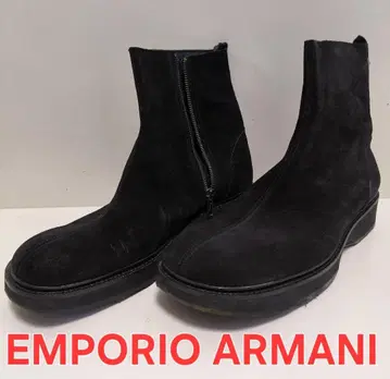 엠포리오 아르마니 블랙 숏부츠